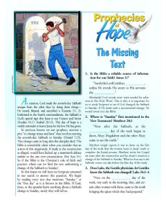 Prophecies of Hope, 11, The Missing Text, pkg of 50