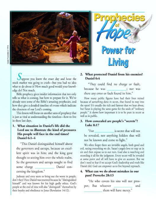 Prophecies of Hope Prophecies of Hope