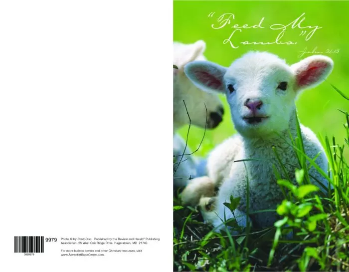 “Feed My Lambs” Church Bulletin 9979 (pkg of 100)