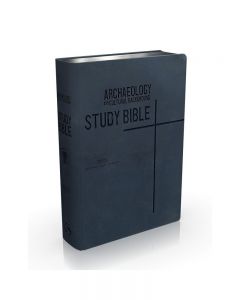 Archaeology and Cultural Background Study Bible (Genuine Leather - Blue)