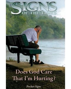 Pocket Signs - Does God Care That I'm Hurting? - Pack of 100