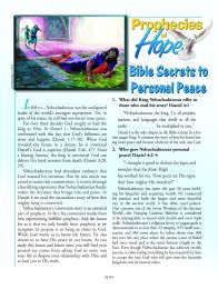 Prophecies of Hope, 03, Bible Secrets to Personal Peace, pkg of 50