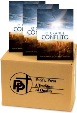 O Grande Conflito - Compartilhando/Caixa de 40 (Português) papel de jornal (newsprint)