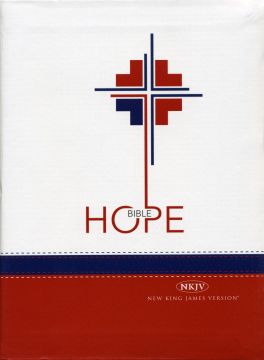 Hope Bible - English (NKJV) White/Red Bonded