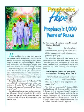 Prophecies of Hope, 15, Prophecy's 1,000 Years of Peace, pkg of 50