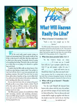 Prophecies of Hope, 26, What Will Heaven Really Be Like?, pkg of 50