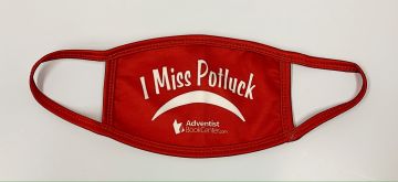 I Miss Potluck Mask AdventistBookCenter.com (Red)