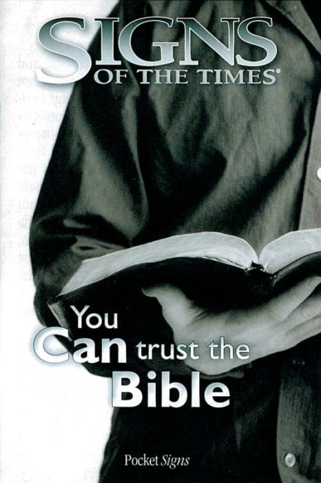 Pocket Signs - You Can Trust the Bible - Package of 100 Pocket Signs - You Can Trust the Bible - Package of 100