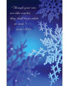 White as Snow Church Bulletin 801 (pkg of 100)