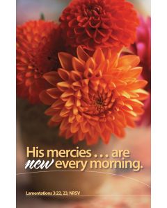 His Mercies Are New Every Morning Church Bulletin 907 (pkg of 100)
