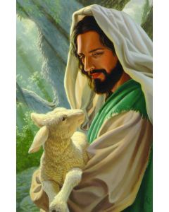 Jesus With Lamb Church Bulletin 1002 (pkg of 100)