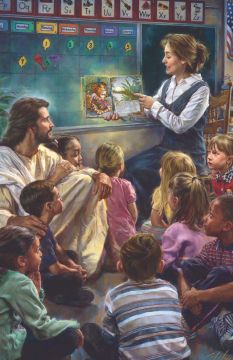 Jesus in the classroom Church Bulletin 509 (pkg of 100)
