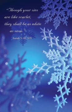 White as Snow Church Bulletin 801 (pkg of 100)
