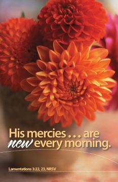 His Mercies Are New Every Morning Church Bulletin 907 (pkg of 100)