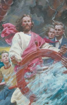 Jesus Pilots Boat in Storm (pkg of 100)