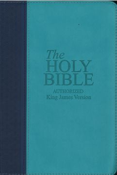 The Holy Bible Authorized KJV (Blue/Teal) Thumb Index with Mark Finley Bible Study 