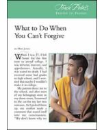 Touch Points -- What to  Do When You Can't Forgive
