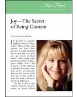 Touch Points -- Joy The Secret of Being Content