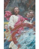 Jesus Pilots Boat in Storm (pkg of 100)