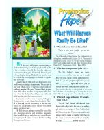 Prophecies of Hope, 26, What Will Heaven Really Be Like?, pkg of 50
